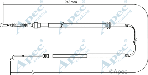 Cable Pull, parking brake (CAB1521)