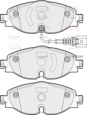 Brake Pad Set, disc brake (PAD1902B)