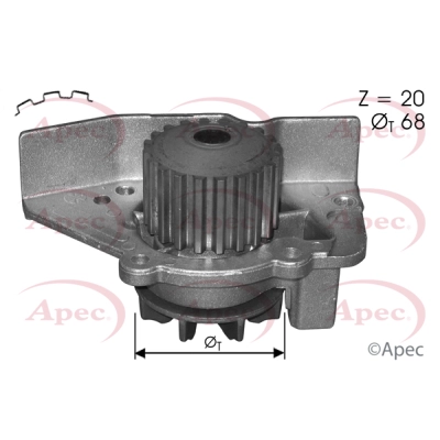 Water Pump, engine cooling (AWP1546)