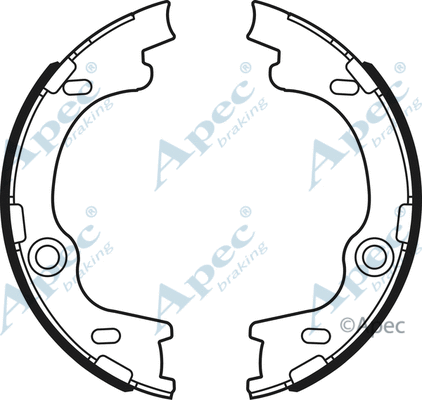 Brake Shoe Set, parking brake (SHU747)