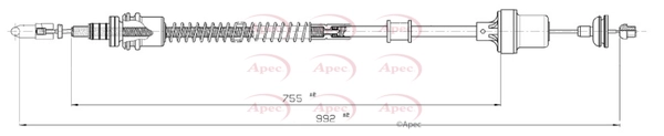 Cable Pull, clutch control (CAB5029)