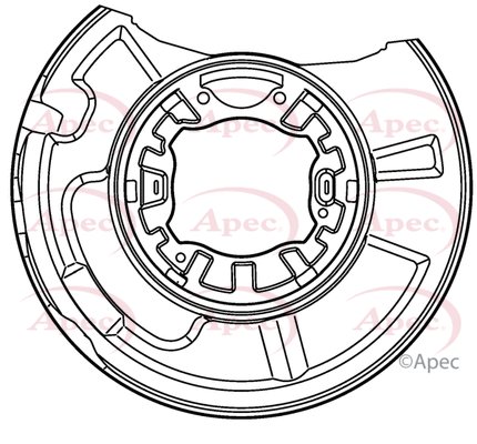 Splash Guard, brake disc (ASG1016)