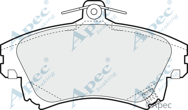 Brake Pad Set, disc brake (PAD1084)