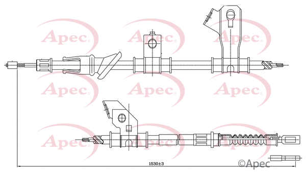 Cable Pull, parking brake (CAB1302)