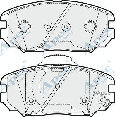 Brake Pad Set, disc brake (PAD1956)