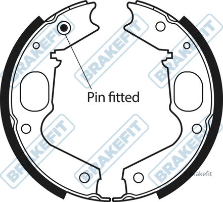 Brake Shoe Set, parking brake (BSH1106)
