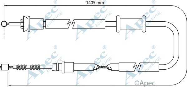Cable Pull, parking brake (CAB1160)