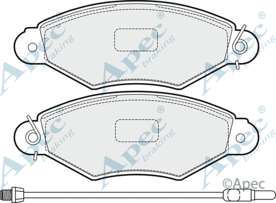Brake Pad Set, disc brake (PAD1505)