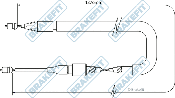 Cable Pull, parking brake (BBC3353)