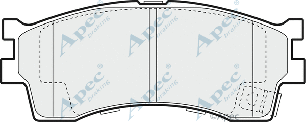 Brake Pad Set, disc brake (PAD1160)