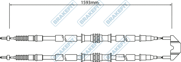 Cable Pull, parking brake (BBC3448)