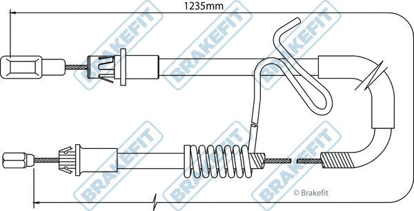 Cable Pull, parking brake (BBC3191)