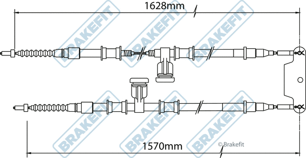 Cable Pull, parking brake (BBC3487)