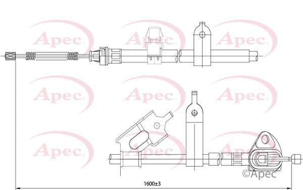 Cable Pull, parking brake (CAB1568)