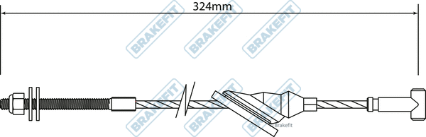 Cable Pull, parking brake (BBC3141)