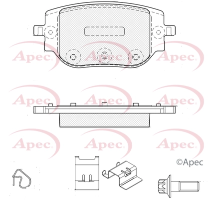 Brake Pad Set, disc brake (PAD2555)