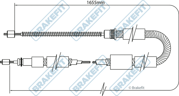 Cable Pull, parking brake (BBC3335)