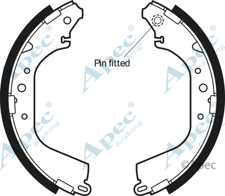 Brake Shoe Set (SHU451)