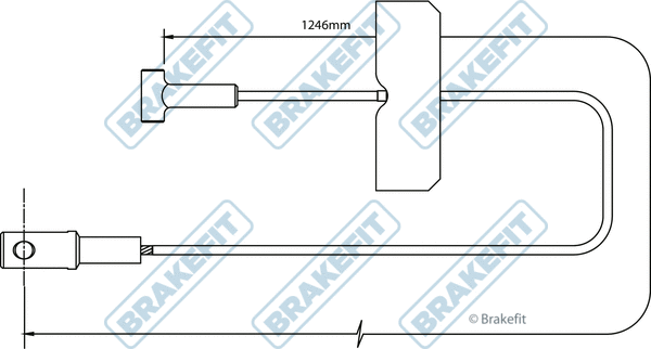 Cable Pull, parking brake (BBC3492)