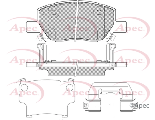 Brake Pad Set, disc brake (PAD2461)