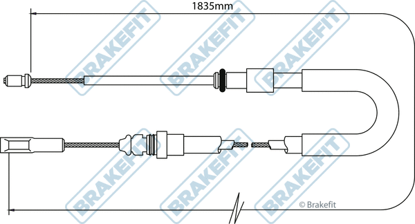 Cable Pull, parking brake (BBC3053)