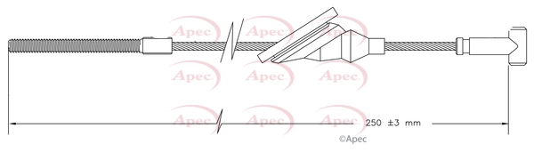 Cable Pull, parking brake (CAB1814)
