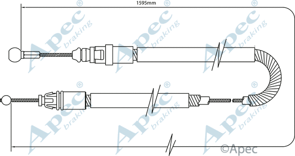 Cable Pull, parking brake (CAB1492)