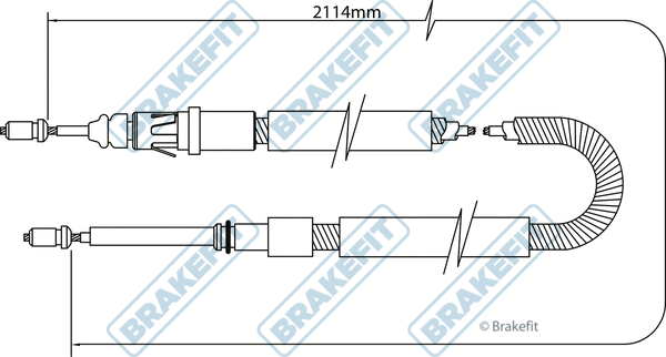 Cable Pull, parking brake (BBC3342)