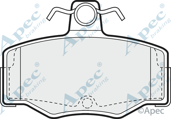 Brake Pad Set, disc brake (PAD693)