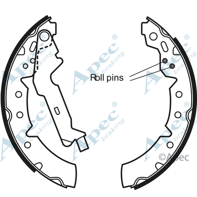 Brake Shoe Set (SHU611)