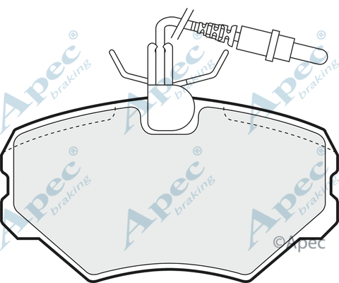 Brake Pad Set, disc brake (PAD872)