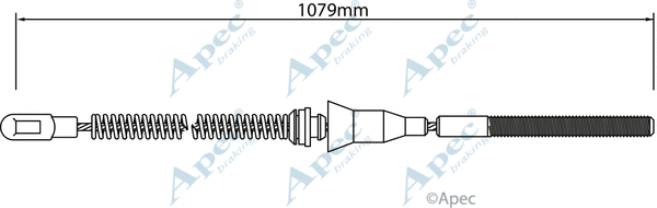 Cable Pull, parking brake (CAB1465)