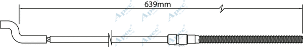 Cable Pull, parking brake (CAB1154)