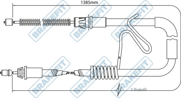 Cable Pull, parking brake (BBC3185)