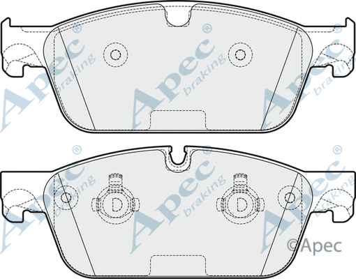 Brake Pad Set, disc brake (PAD1928B)