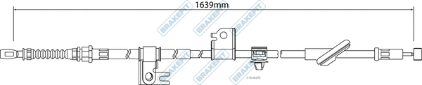 Cable Pull, parking brake (BBC3219)