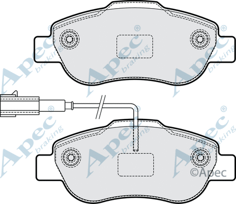 Brake Pad Set, disc brake (PAD2302)
