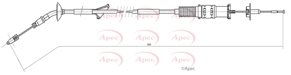 Cable Pull, clutch control (CAB5018)