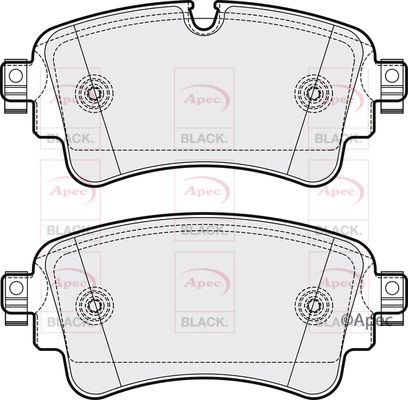 Brake Pad Set, disc brake (PAD2095B)
