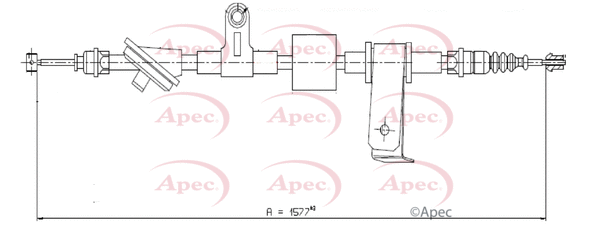 Cable Pull, parking brake (CAB1596)