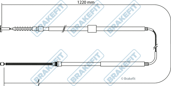 Cable Pull, parking brake (BBC3114)
