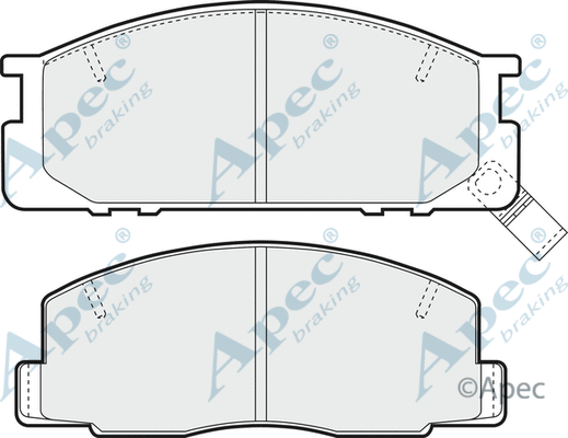 Brake Pad Set, disc brake (PAD857)