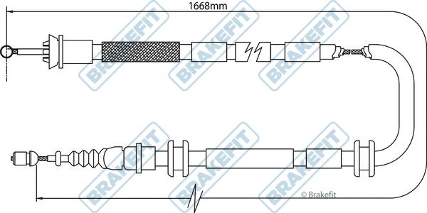 Cable Pull, parking brake (BBC3096)