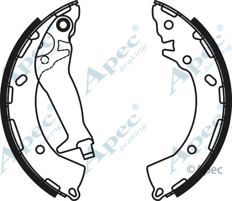 Brake Shoe Set (SHU804)