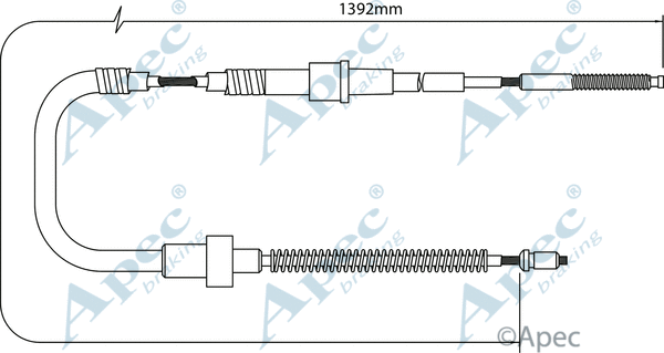 Cable Pull, parking brake (CAB1528)