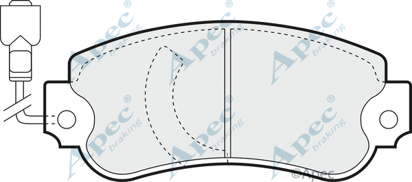 Brake Pad Set, disc brake (PAD342)