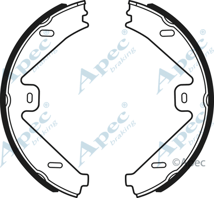 Brake Shoe Set, parking brake (SHU734)
