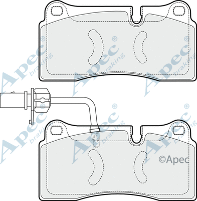 Brake Pad Set, disc brake (PAD1613)
