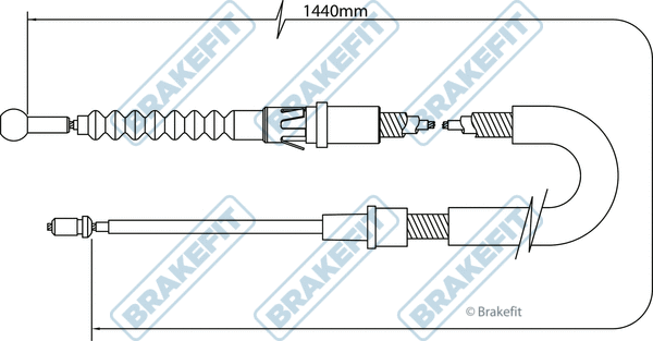 Cable Pull, parking brake (BBC3395)