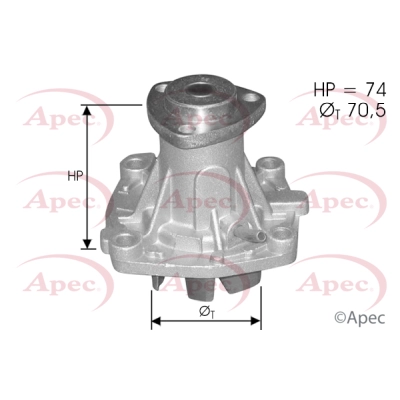 Water Pump, engine cooling (AWP1082)